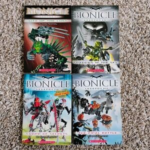 Bionicle Legends 4 Book Lot 6 9 10 11‎ Scholastic
